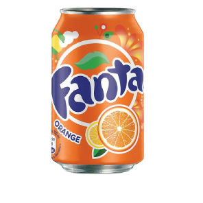 Meal card cover for: Fanta Orange 330ml