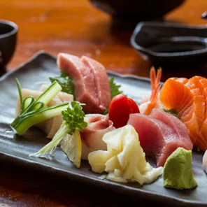 Meal card cover for: Tokujo Sashimi
