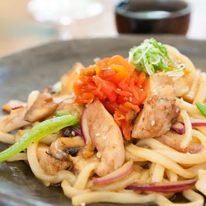 Meal card cover for: Yakiudon