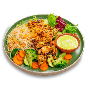 Meal card cover for: Regular vegan pulled pork box