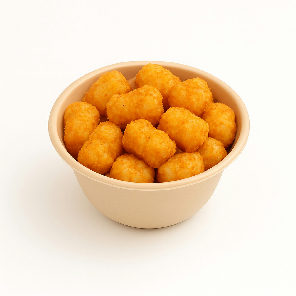 Meal card cover for: tater tots in chicken salt with smokey hot honey