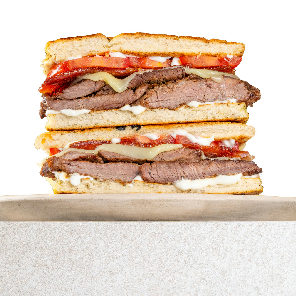 Meal card cover for: Chivito (Uruguay)