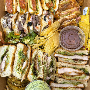 Meal card cover for: Sandwich platter for 6
