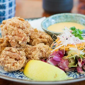 Meal card cover for: Torikaraage (HALAL)