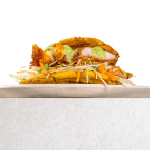Meal card cover for: Patacones Chicken