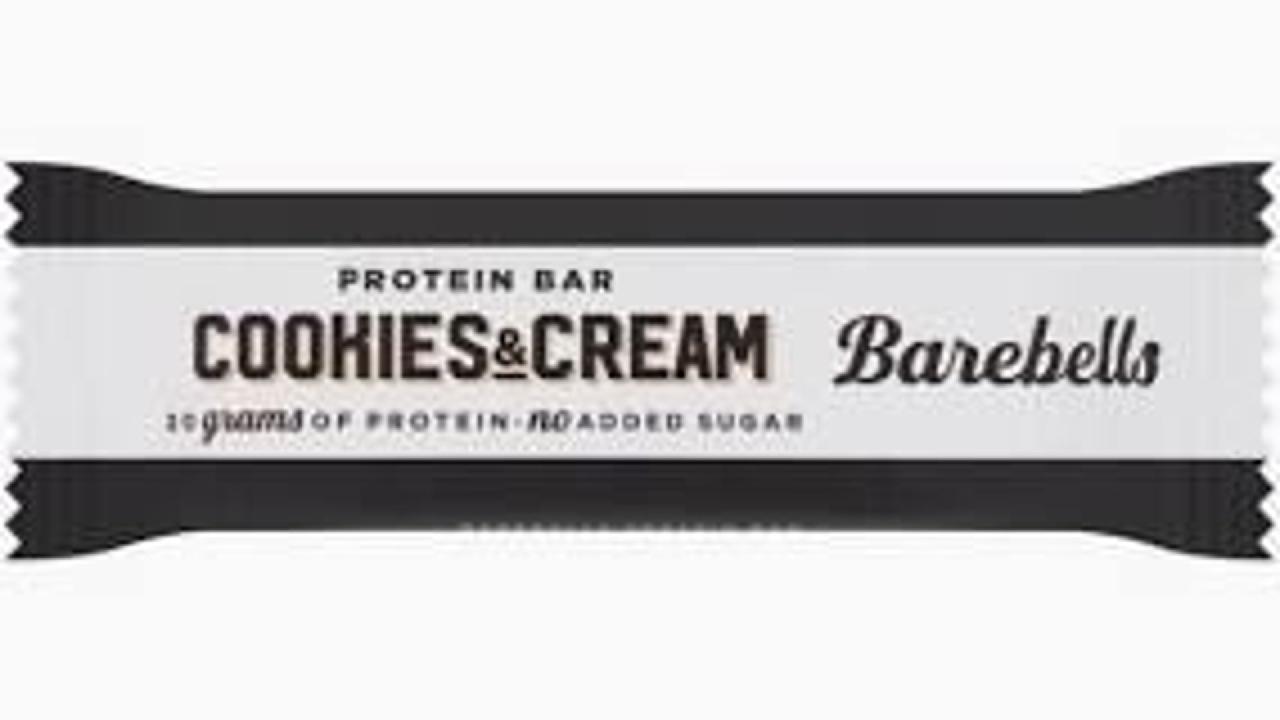 Meal card cover for: Snacks. Barebell Cookies & Cream
