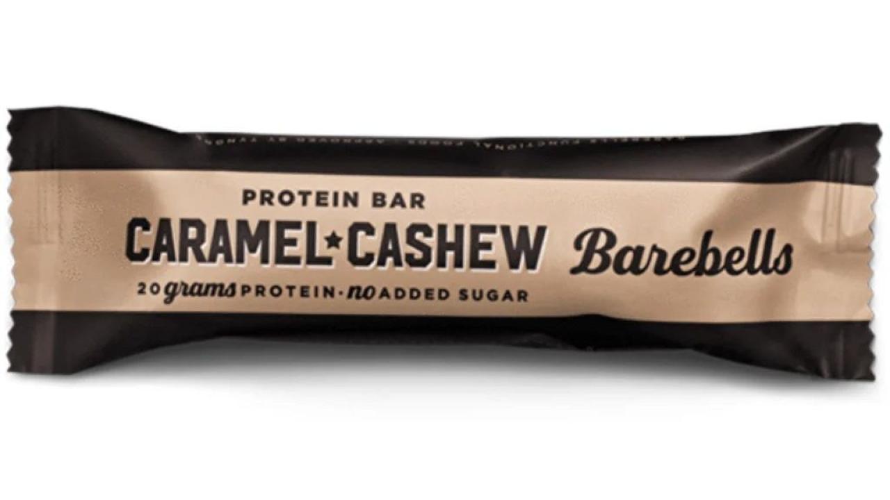 Meal card cover for: Snacks. Barebell Caramel & Cashew
