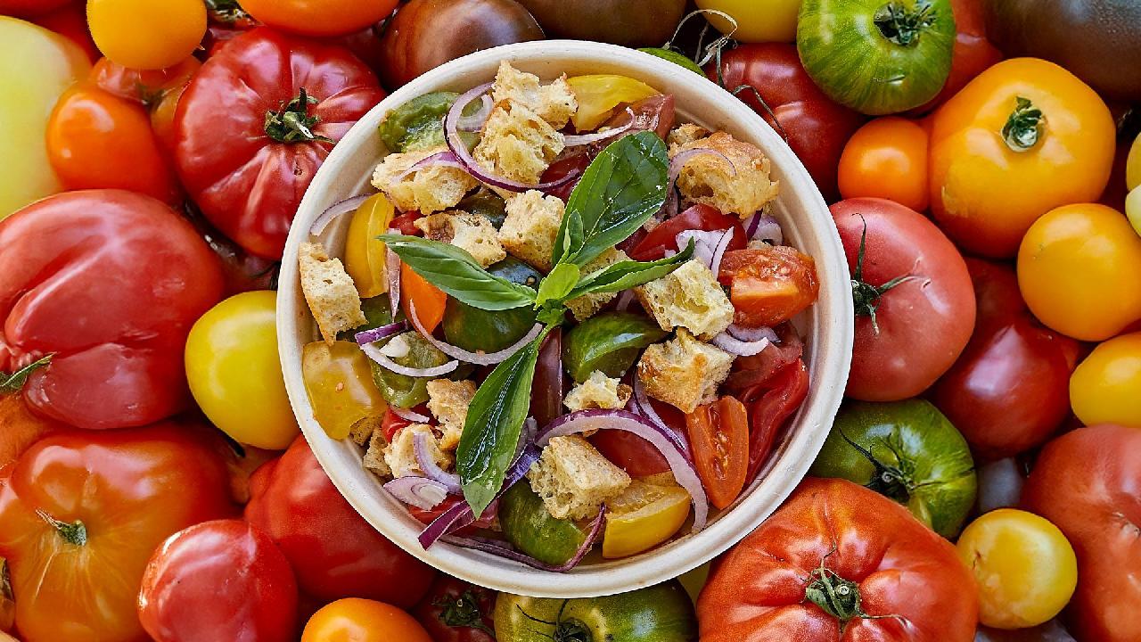 Meal card cover for: Panzanella Salad 