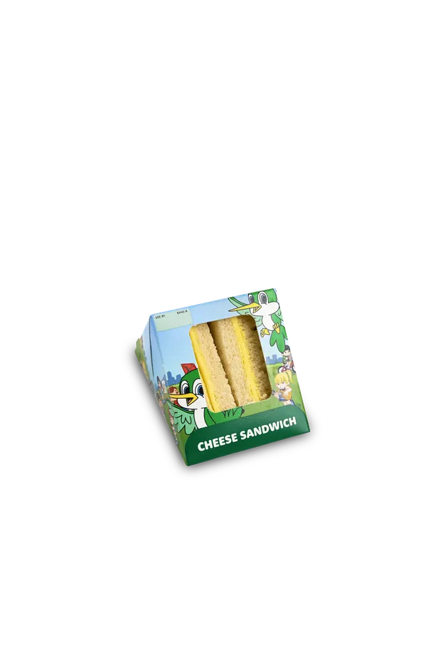 Meal card cover for: Cheese Sandwich (Kids)
