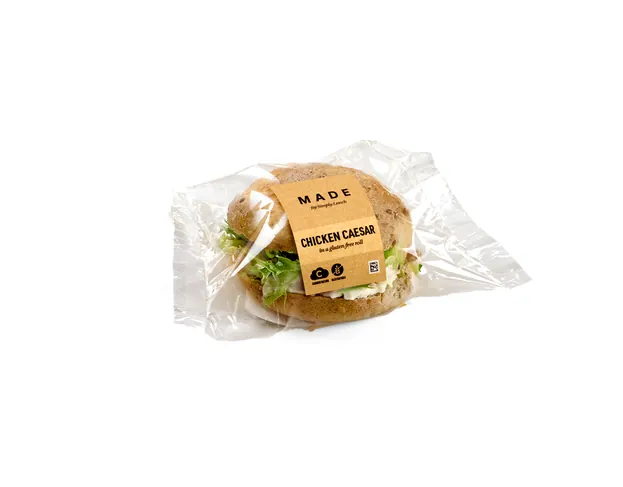 Meal card cover for: Gluten Free Chicken Caesar Roll