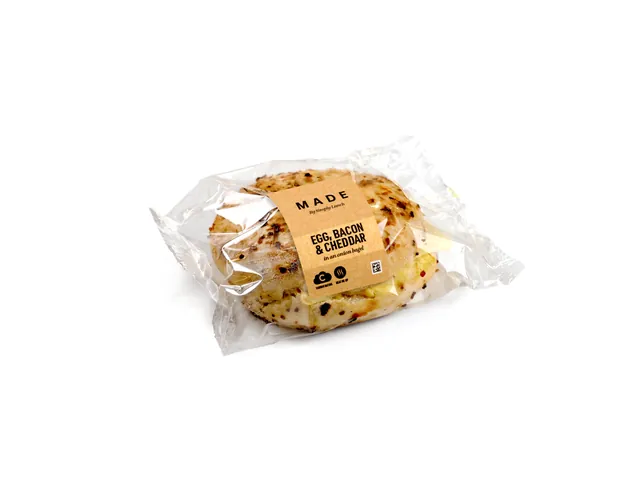 Meal card cover for: Egg Bacon & Cheese Onion Bagel