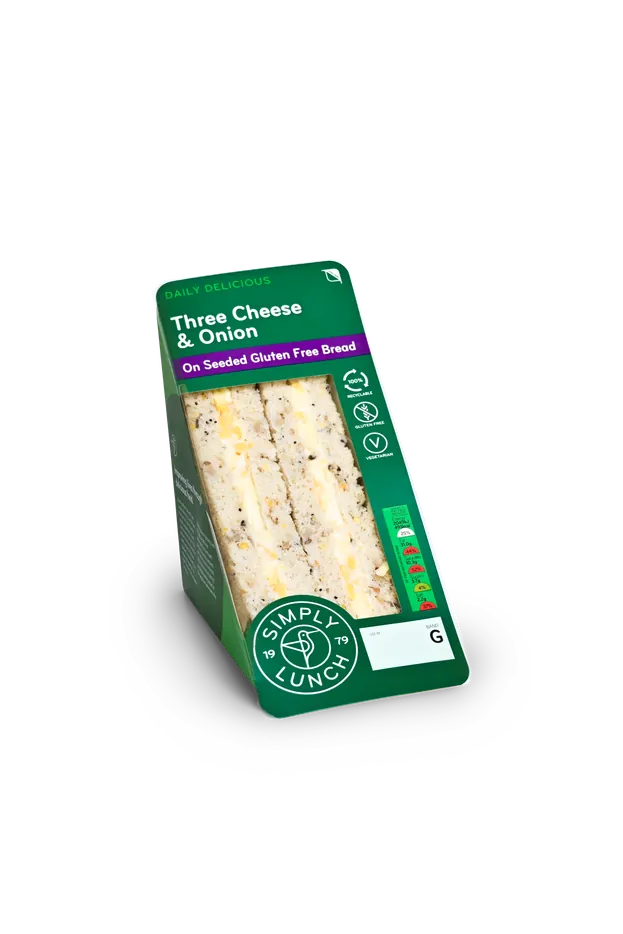 Meal card cover for: Gluten Free Three Cheese & Onion