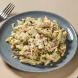 Meal card cover for: Pasta Carbonara