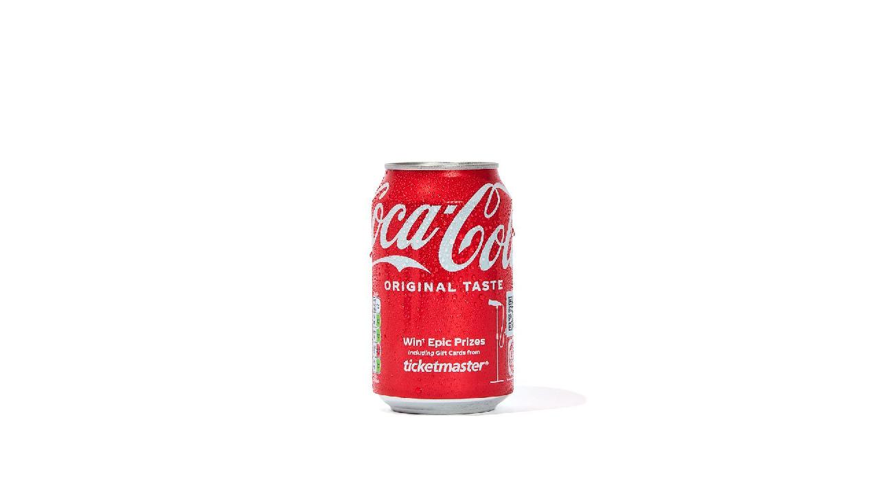 Meal card cover for: Coke Can