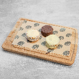 Meal card cover for: White chocolate alfajor