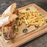 Meal card cover for: Don Diablo  Sandwich with Fries