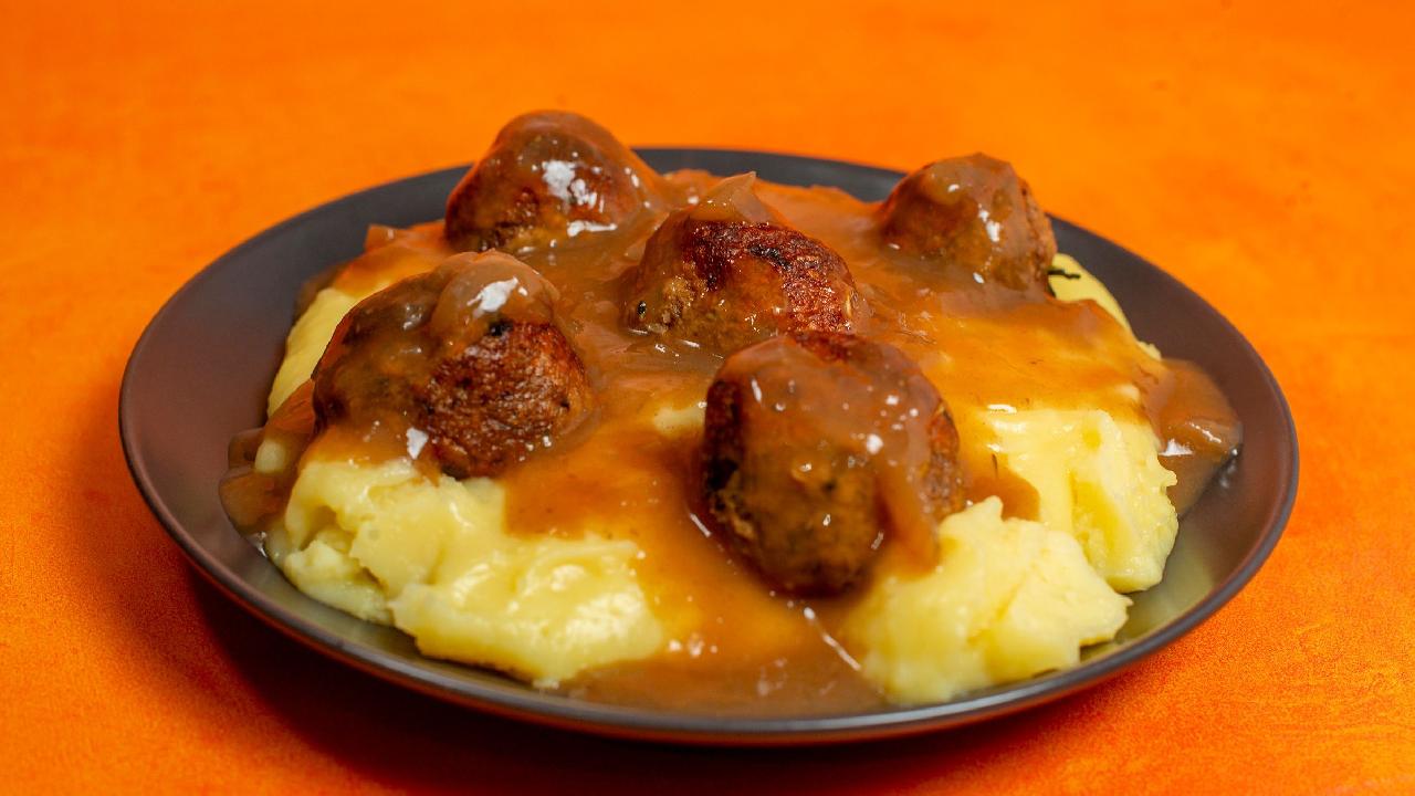 Meal card cover for: Homemade Vegan Meatballs