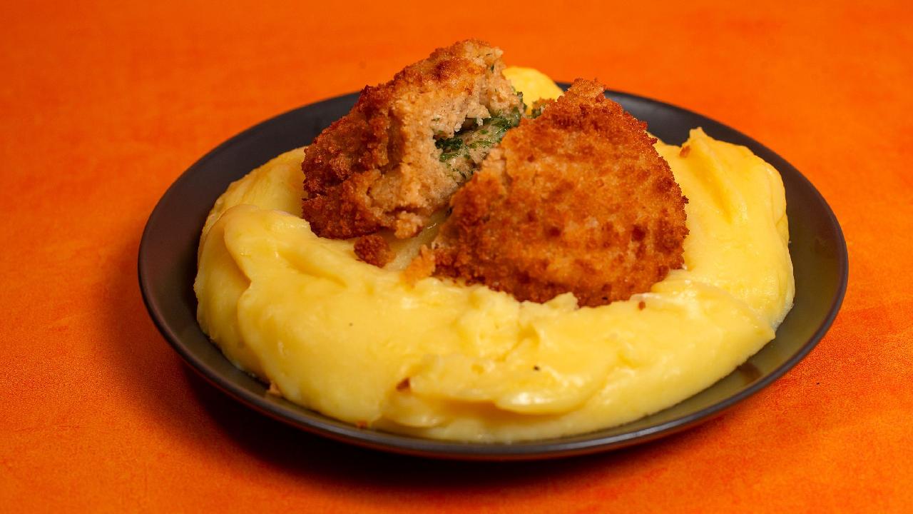 Meal card cover for: Vegan Chicken Kyiv
