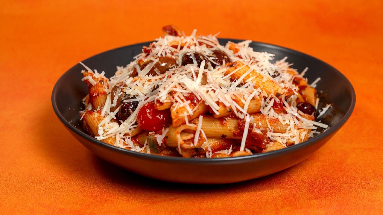 Meal card cover for:  Penne Rigate Pasta