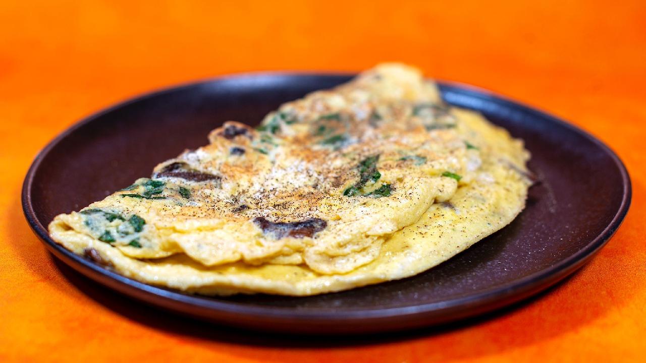 Meal card cover for: Four Egg Omelette