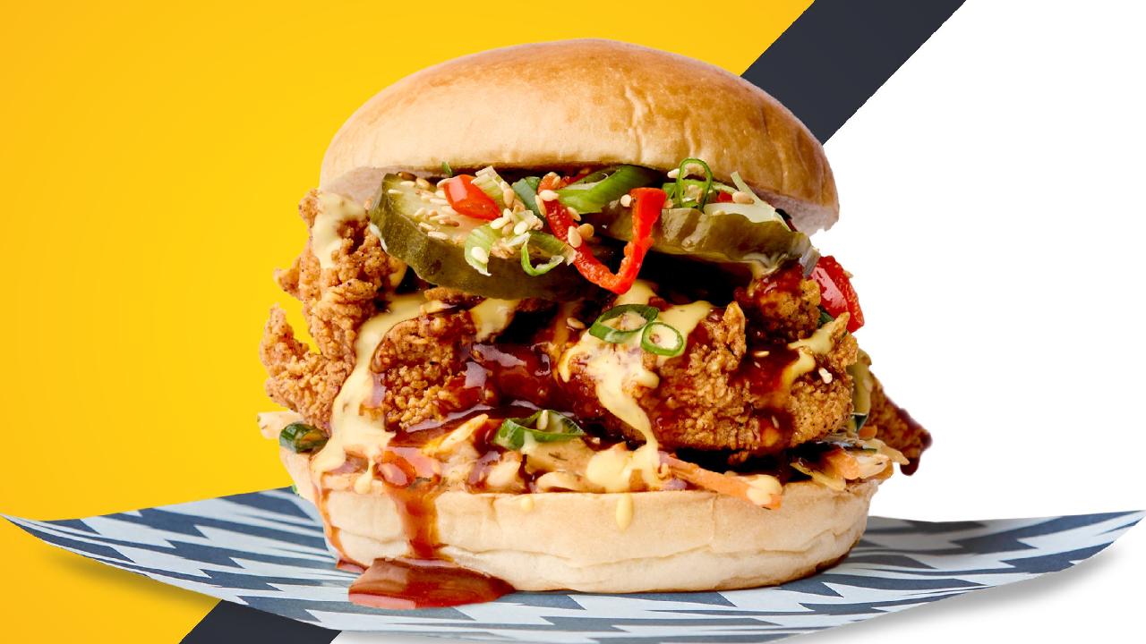 Meal card cover for: Korean BBQ Burger