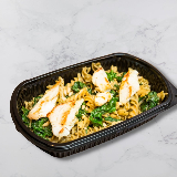 Meal card cover for: Wholemeal Pasta Chicken Pesto Platter (serves 6)