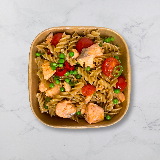 Meal card cover for: Wholemeal Pasta Salmon Platter (serves 6)