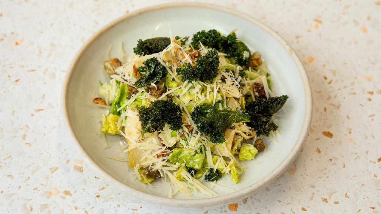 Meal card cover for: Artichoke Caesar 