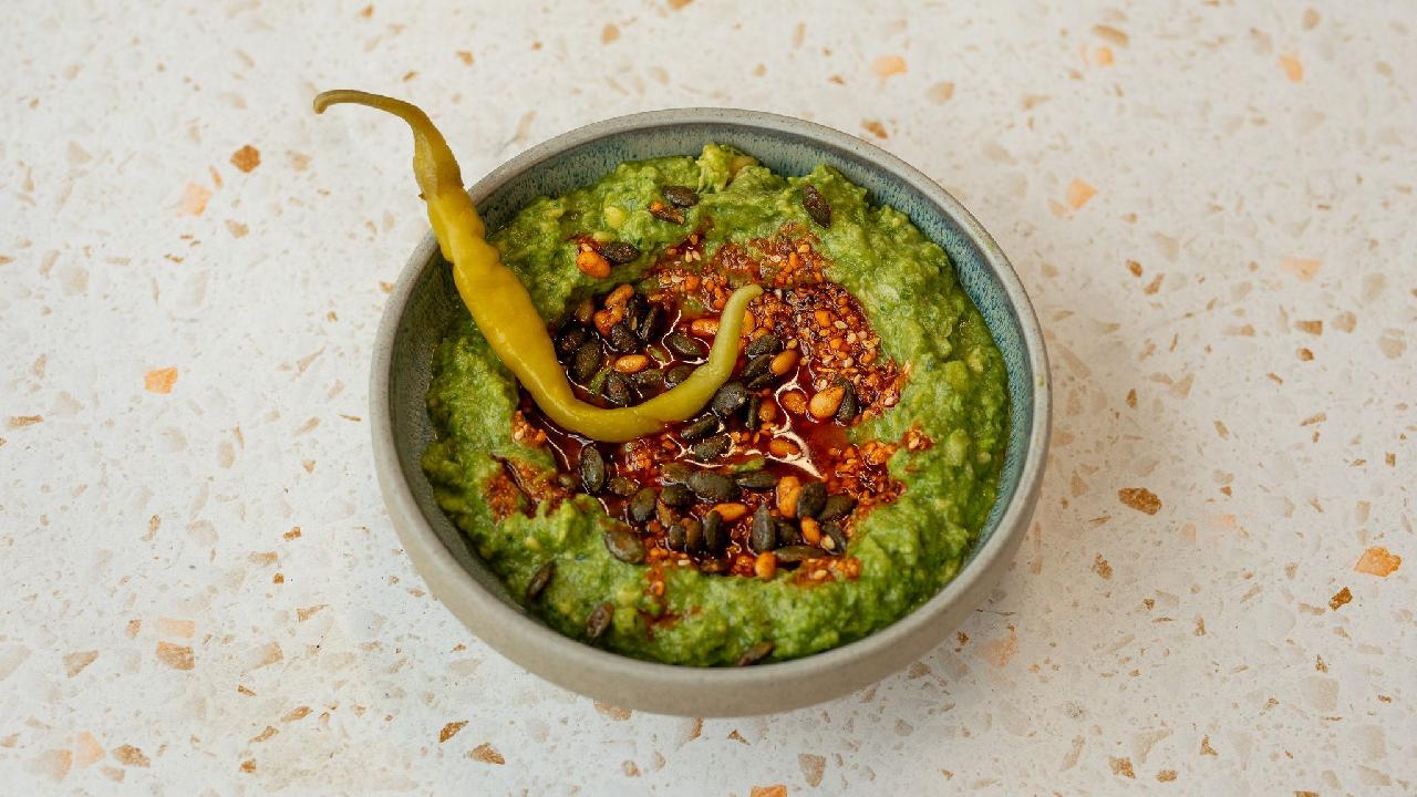 Meal card cover for: Guacamole-pea