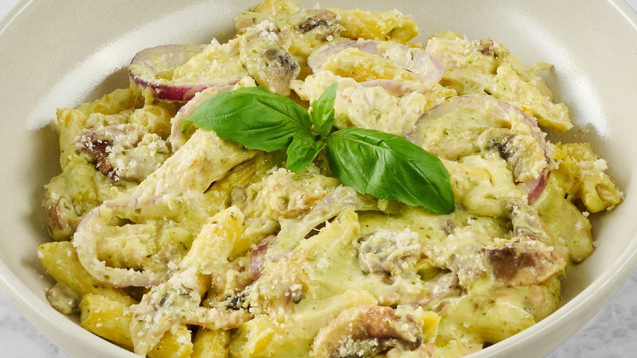 Meal card cover for: Pollo Pesto