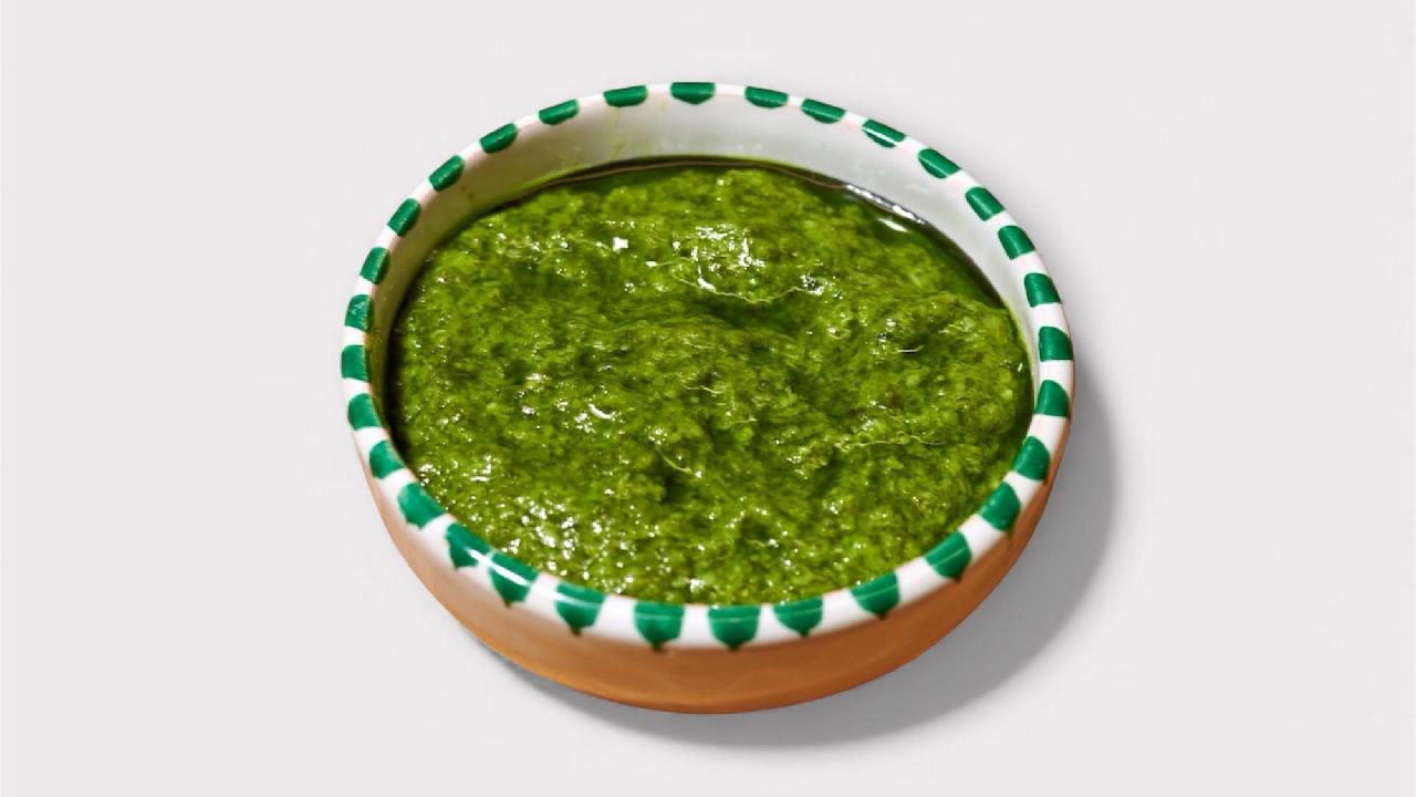 Meal card cover for: Basil Pesto Sauce