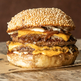 Meal card cover for: Double Black Bear Burger