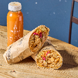 Meal card cover for: Wrap + Drink