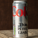 Meal card cover for: Diet Coke