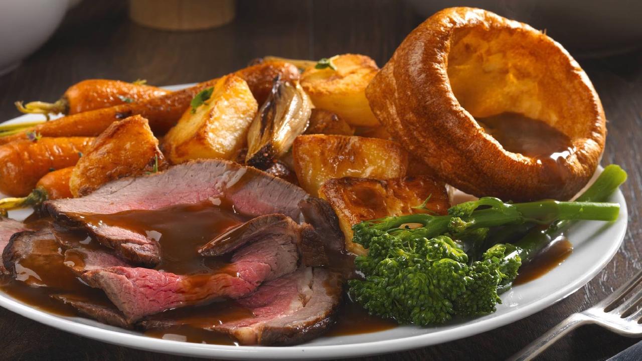 Meal card cover for: Sunday Roast Beef