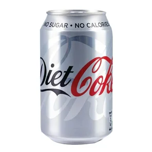 Meal card cover for: Diet Coke can