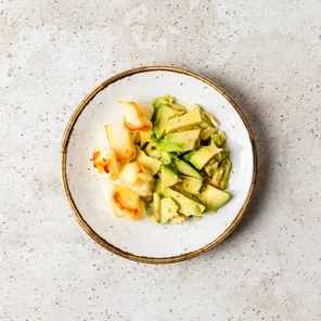 Meal card cover for: Halloumi and Avocado