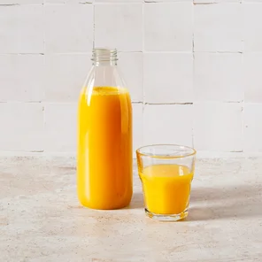 Meal card cover for: freshly squeezed large orange juice - 1 litre