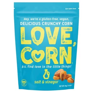 Meal card cover for: love corn - salt & vinegar