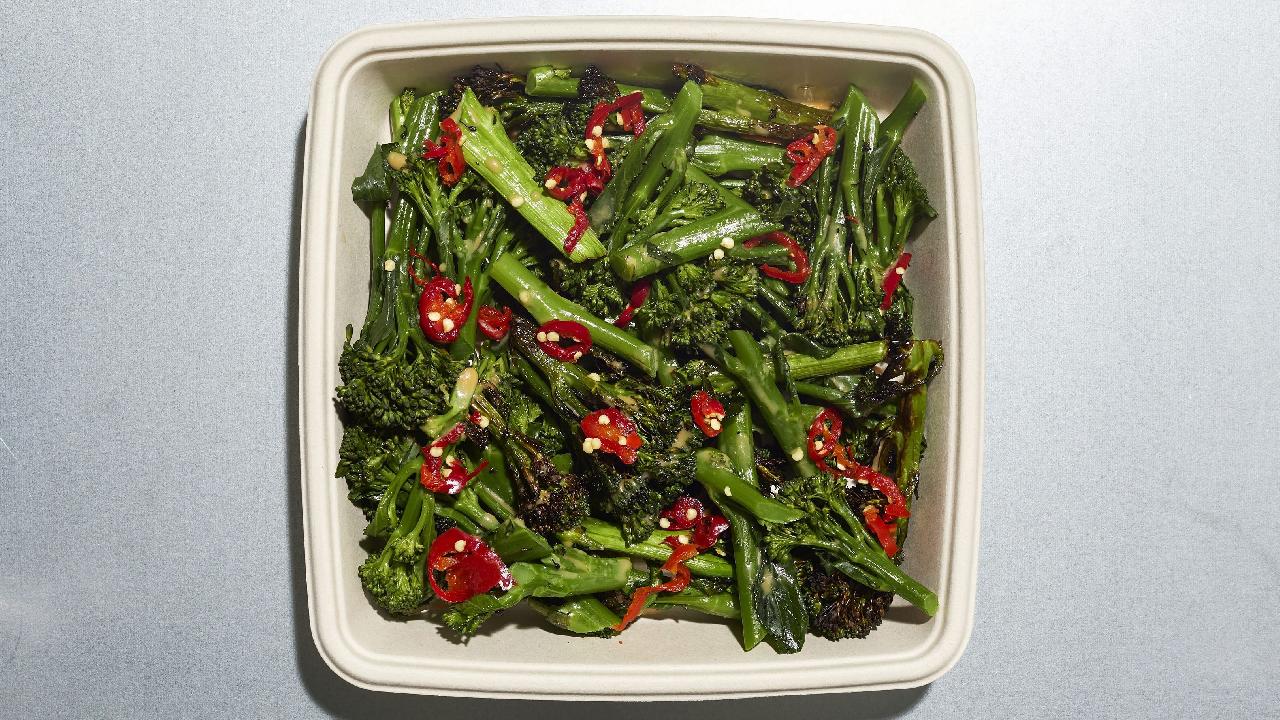 Meal card cover for: Ponzu Chilli Tenderstem 