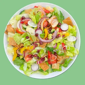 Meal card cover for: Chicken & Halloumi Fattoush