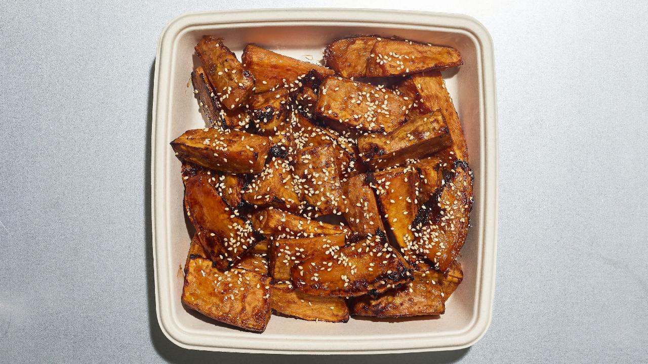 Meal card cover for: Miso Ginger Sweet Potato Wedges