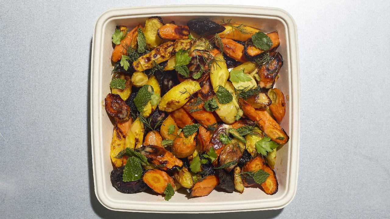Meal card cover for: Roasted Heritage Carrots