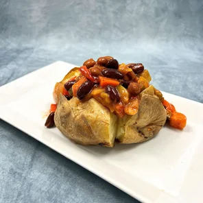 Meal card cover for: Chilli con Beanz with potato (Vegan)