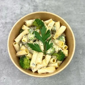 Meal card cover for: Rigatoni Alfredo