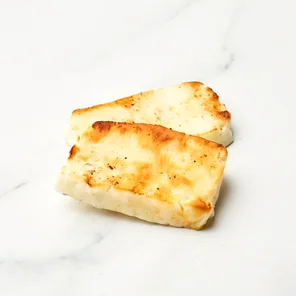 Meal card cover for: Grilled Halloumi