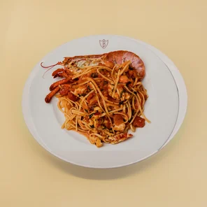 Meal card cover for: Linguine All’ Aragosta
