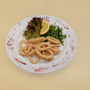 Meal card cover for: Calamari Fritti