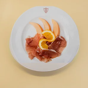 Meal card cover for: Prosciutto e Melone