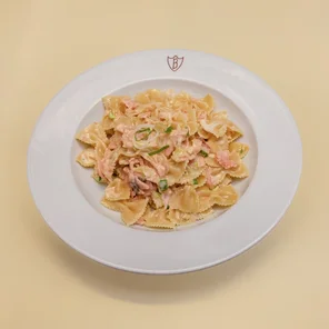 Meal card cover for: Farfalle Al Salmone
